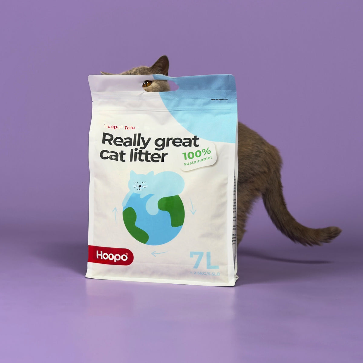 Natuurlijke tofu-kattenbakvulling – Hoopo B.V