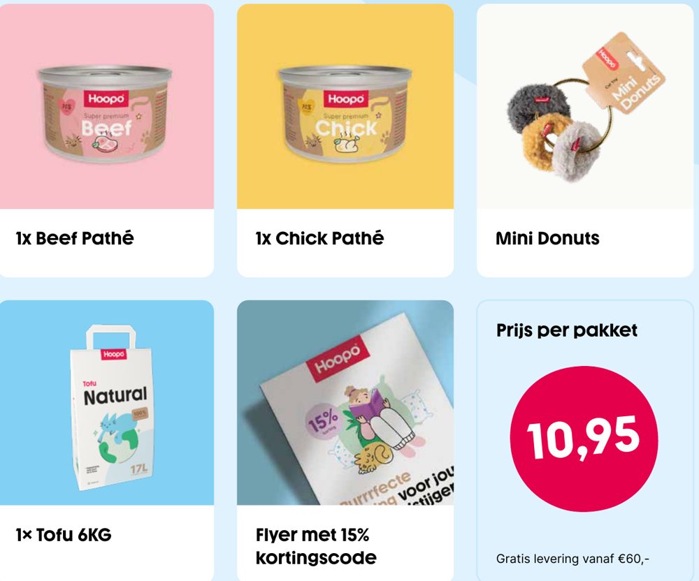 Inhoud van het kittenkoperspakket