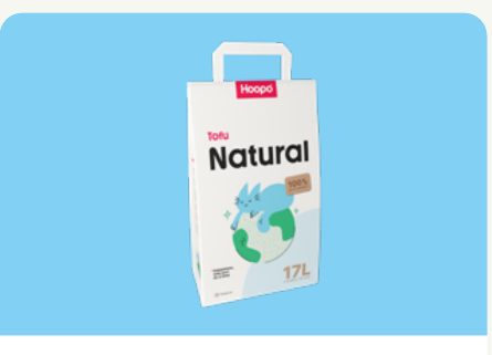 Hoopo Tofu Natural kattenbakvulling 17L